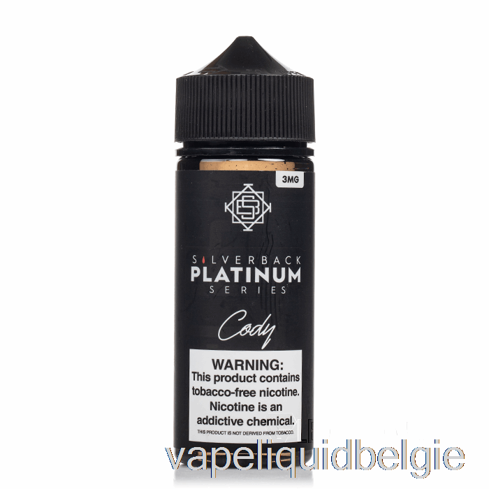 Vape Smaken Cody - Silverback Platinum-serie - 120ml 0mg